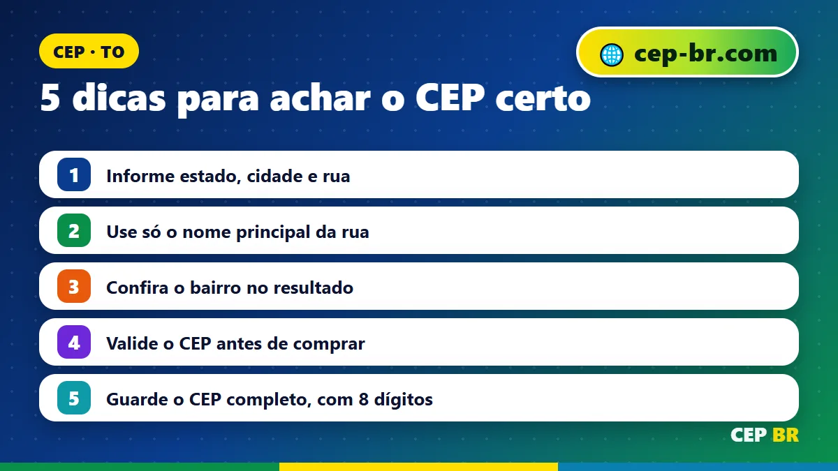 CEP de Augustinópolis Tocantins: dicas para achar o CEP certo