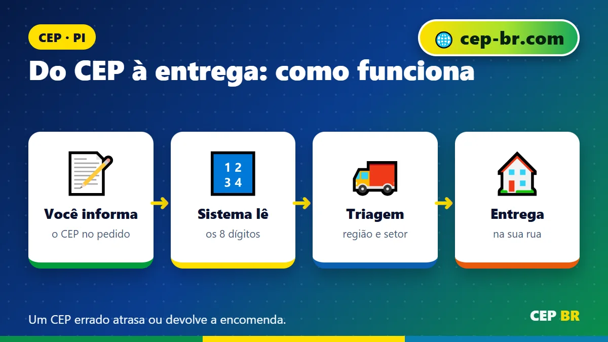 CEP Geral Teresina: do CEP até a entrega da encomenda