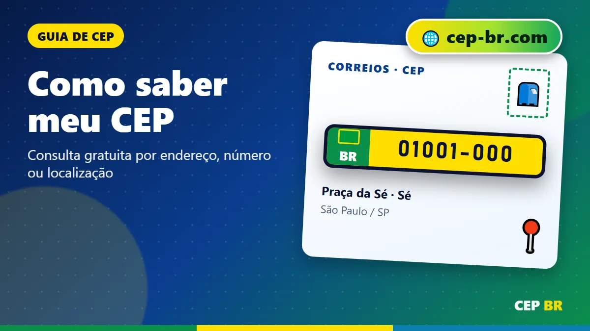 Como Saber Meu CEP: ilustração com exemplo de CEP