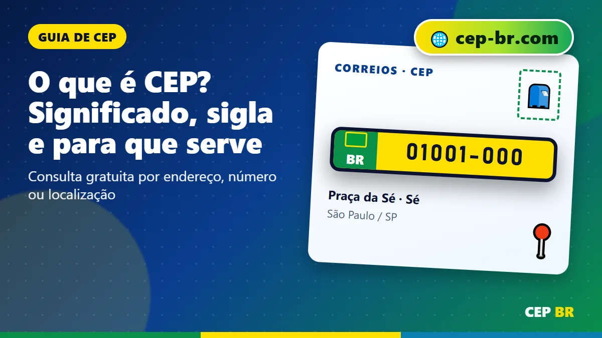 O Que É CEP: ilustração com exemplo de CEP